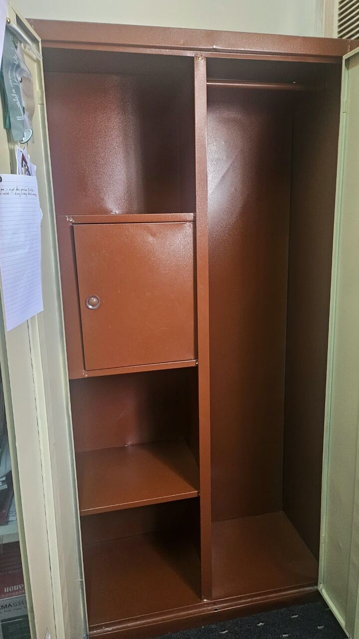 Riyadh, Furniture, SAR 300,  🤎✨Two-Door Steel Almirah / Wardrobe With Mirror & Lock Keys✨🤎 🏡📦