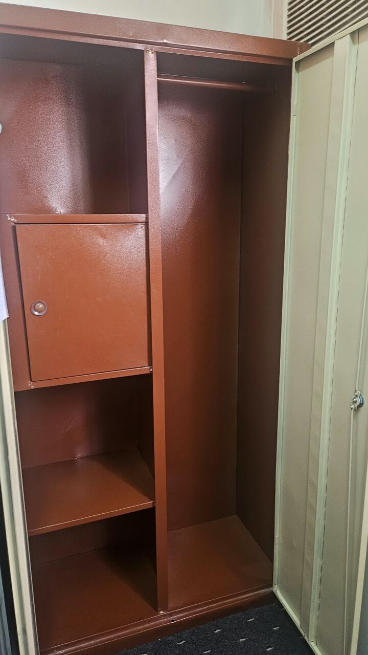 Riyadh, Furniture, SAR 300,  🤎✨Two-Door Steel Almirah / Wardrobe With Mirror & Lock Keys✨🤎 🏡📦