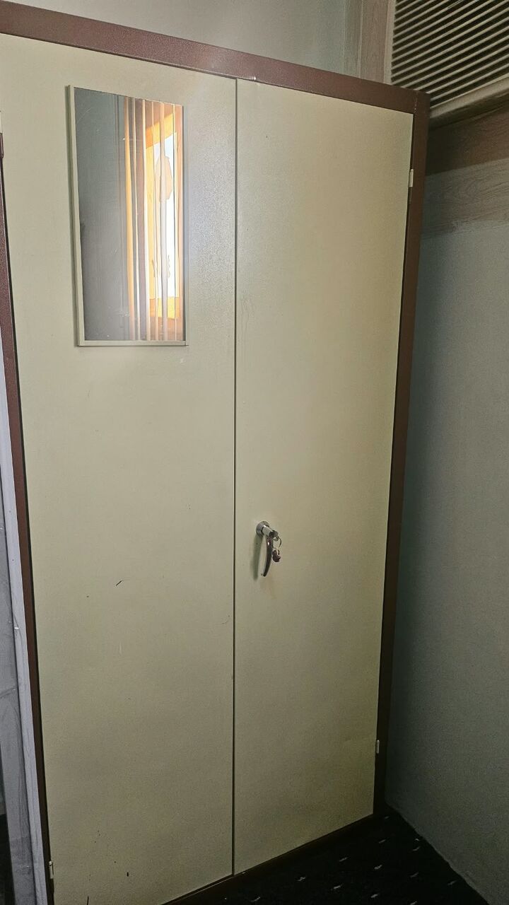 Riyadh, Furniture, SAR 300,  🤎✨Two-Door Steel Almirah / Wardrobe With Mirror & Lock Keys✨🤎 🏡📦