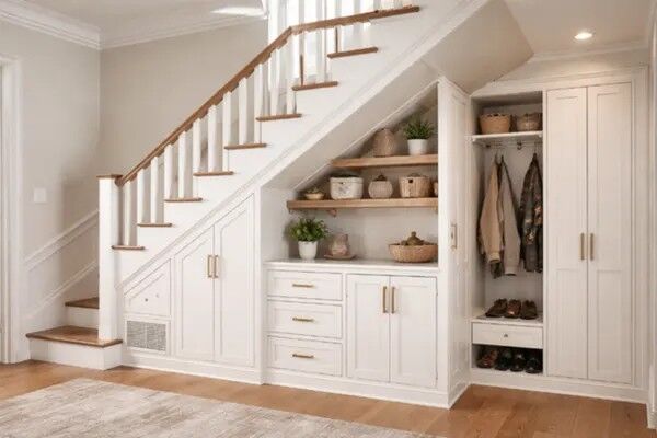 New York, Business, Creative Under-Stair Shelving Ideas For Modern Homes