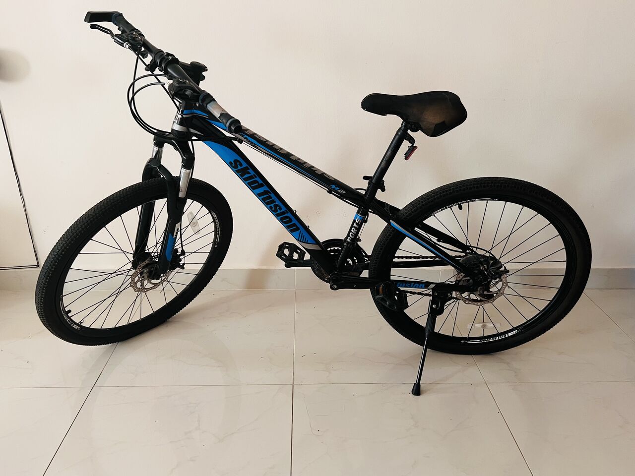 East Riffa, Bicycles, BHD 30,  Skid Fusion M2 Mountain Bike With Air Pump &ndash; Excellent Condition / Ready To Ride