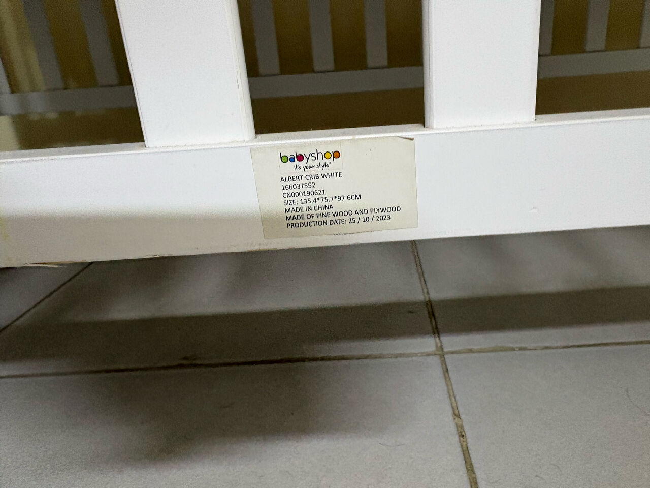 Riyadh, Furniture, SAR 450,  Baby Crib In Excellent Condition