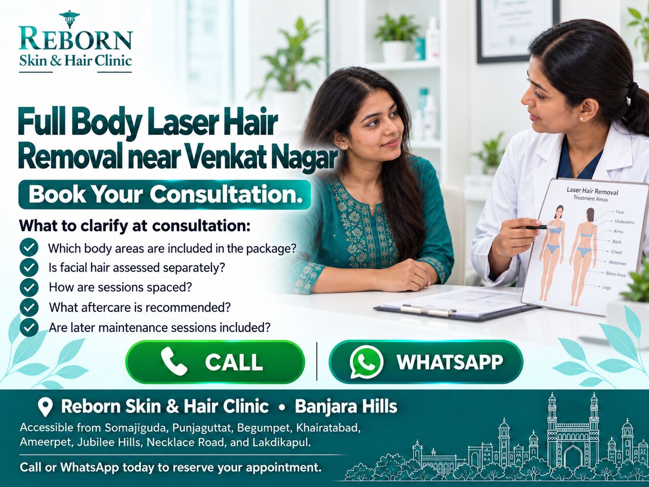 Hyderabad, Health & Beauty Items, INR 2999,  Less Time On Hair Removal? Explore Full Body Laser Treatment In Banjara Hills