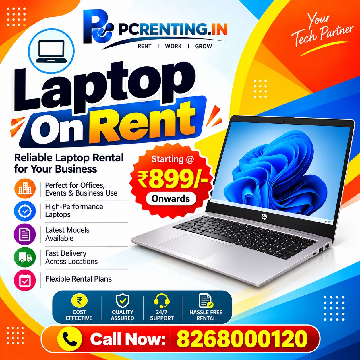 Thane, Electronics, INR 899,  Laptop On Rent – Starting @ ₹899/- In Mumbai, Thane & Navi Mumbai