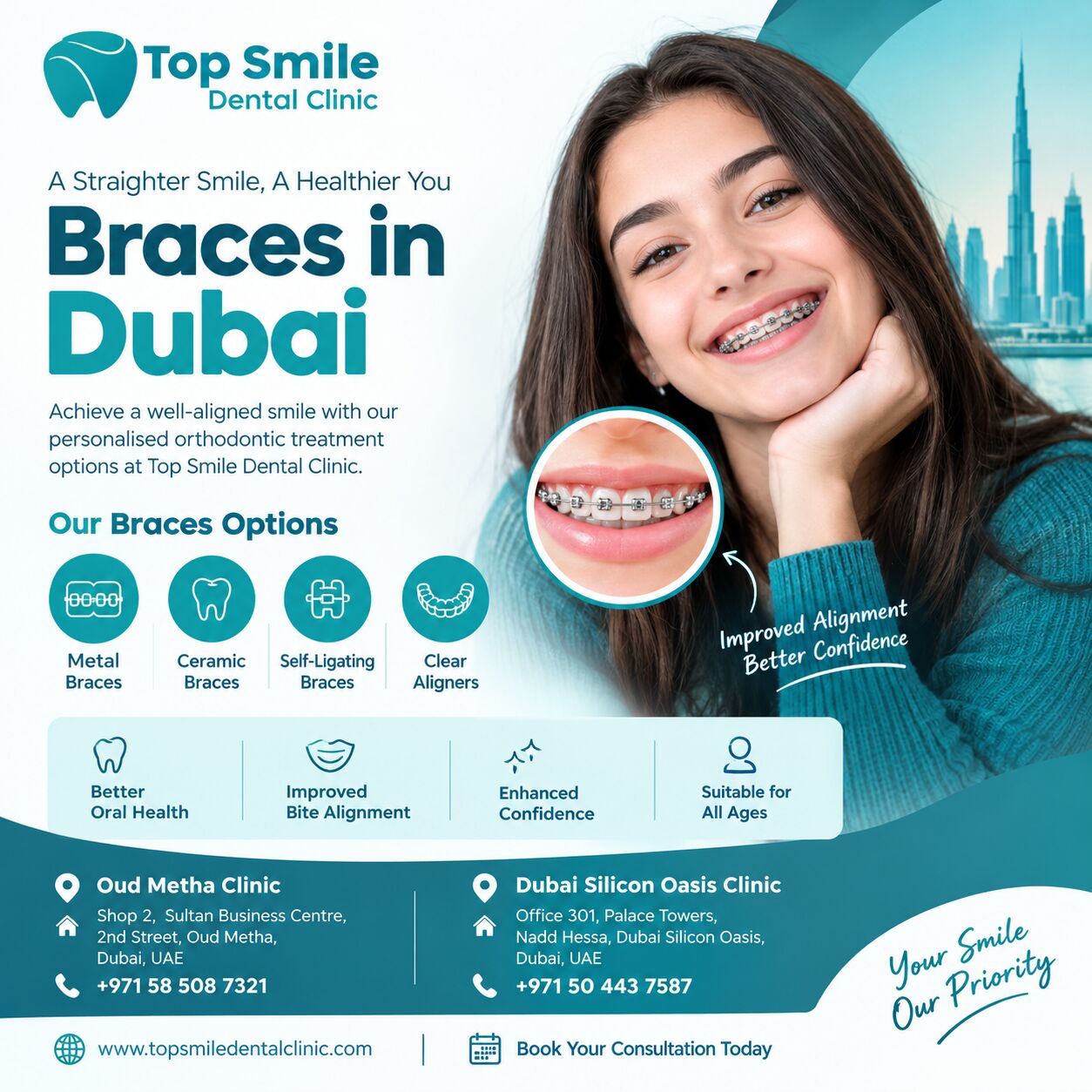 Dubai, Dental, Braces In Dubai &ndash; Explore Orthodontic Treatment At Top Smile Dental Clinic