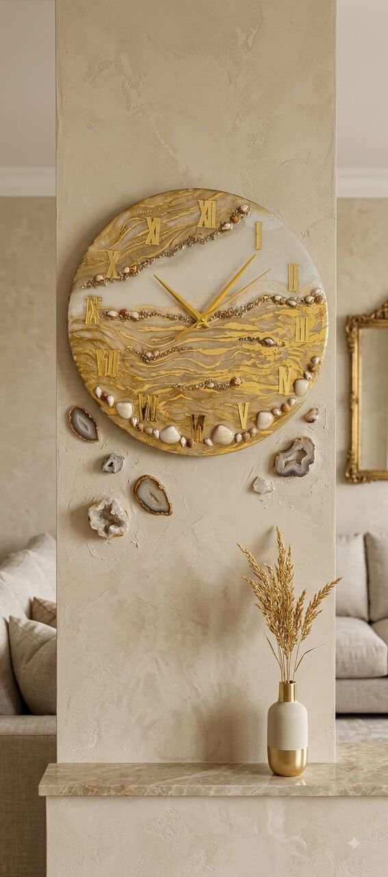 Yanbu, Household Items, SAR 149,  Unique Hand Crafted Wall Clock Perfect For Gift