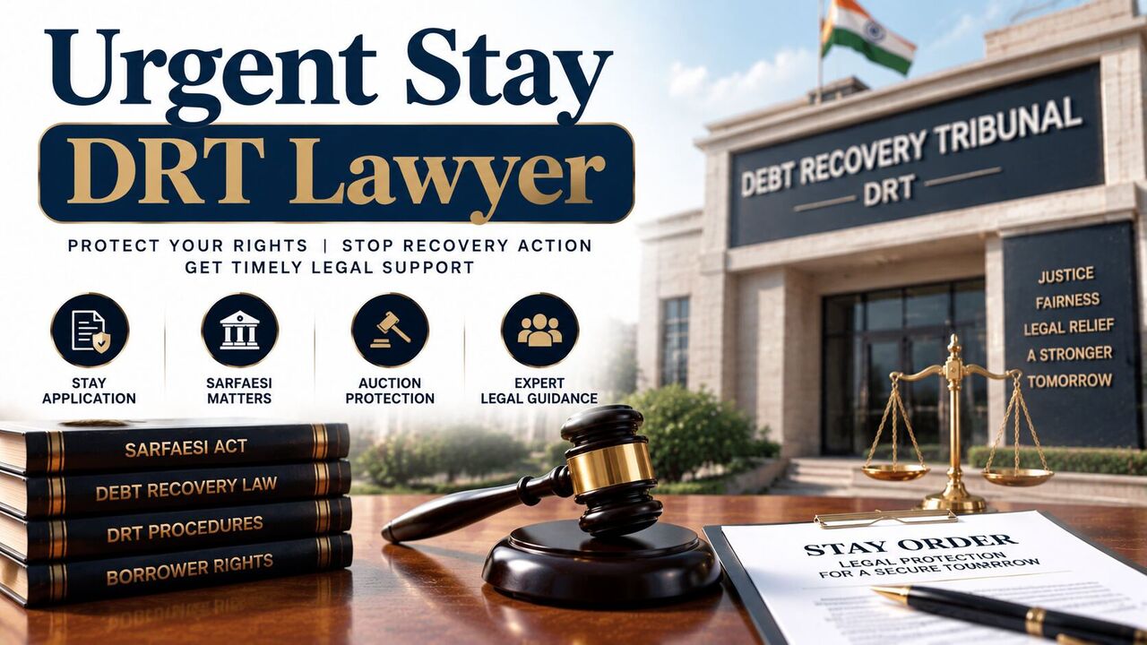 Ghaziabad, Legal, Urgent Stay DRT Lawyer For Immediate Relief In Recovery Cases?