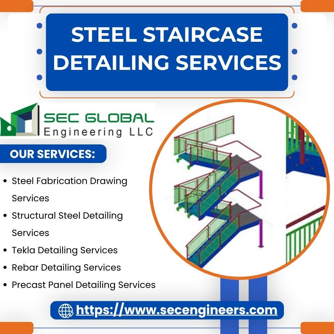 New York, Construction, Detailed Steel Staircase Detailing Services By Trusted Engineering Company