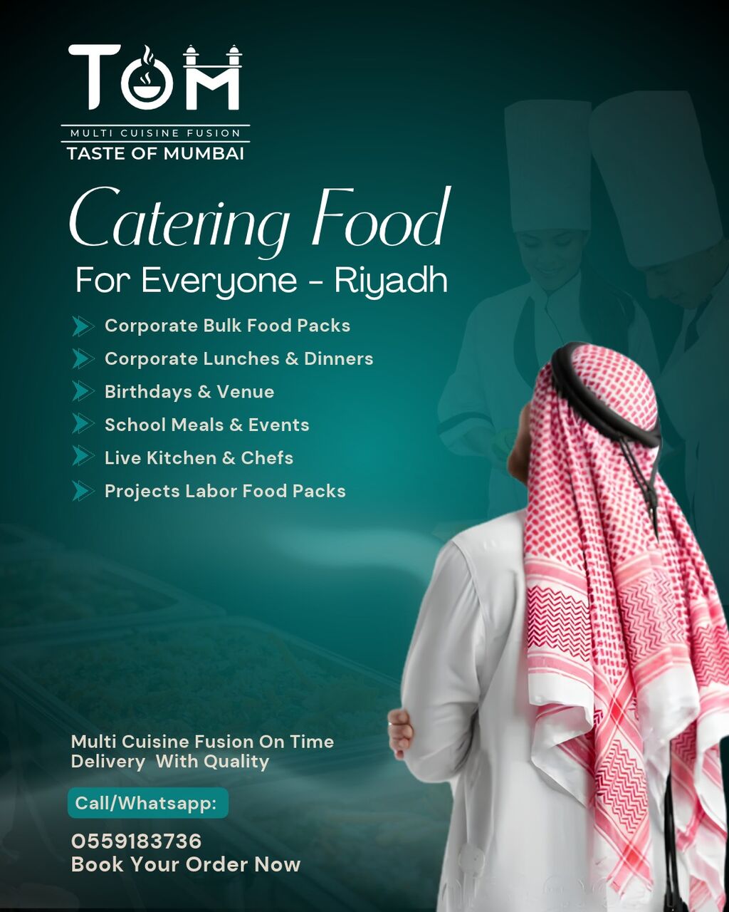 Riyadh, Catering, Professional Corporate Catering And Bulk Food Solutions Across KSA.