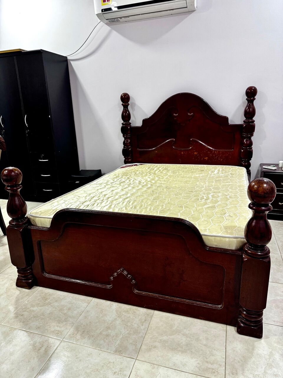 Manama, Furniture, BHD 30,  Bed With Mattress For Urgent Sale