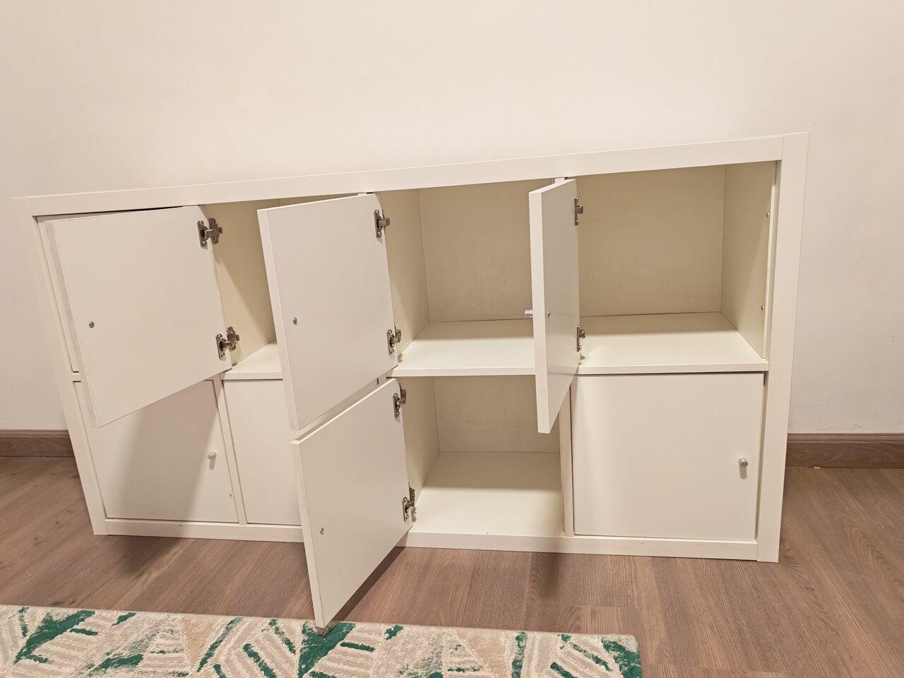 Sulai, Furniture, SAR 300,  White IKEA Storage Cabinet &ndash; 8 Doors