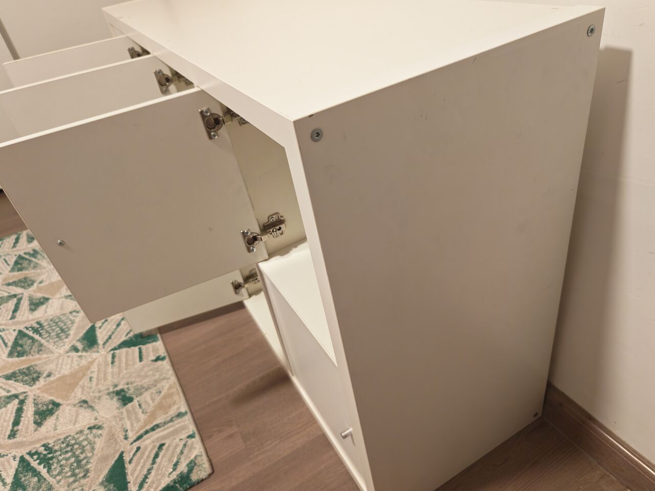 Sulai, Furniture, SAR 300,  White IKEA Storage Cabinet &ndash; 8 Doors