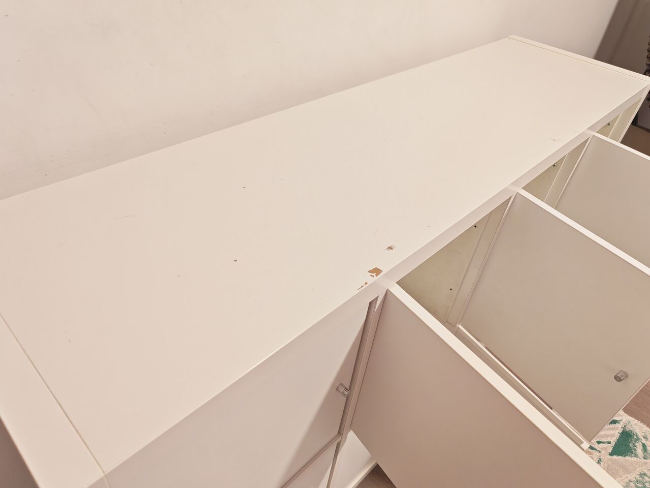Sulai, Furniture, SAR 300,  White IKEA Storage Cabinet &ndash; 8 Doors