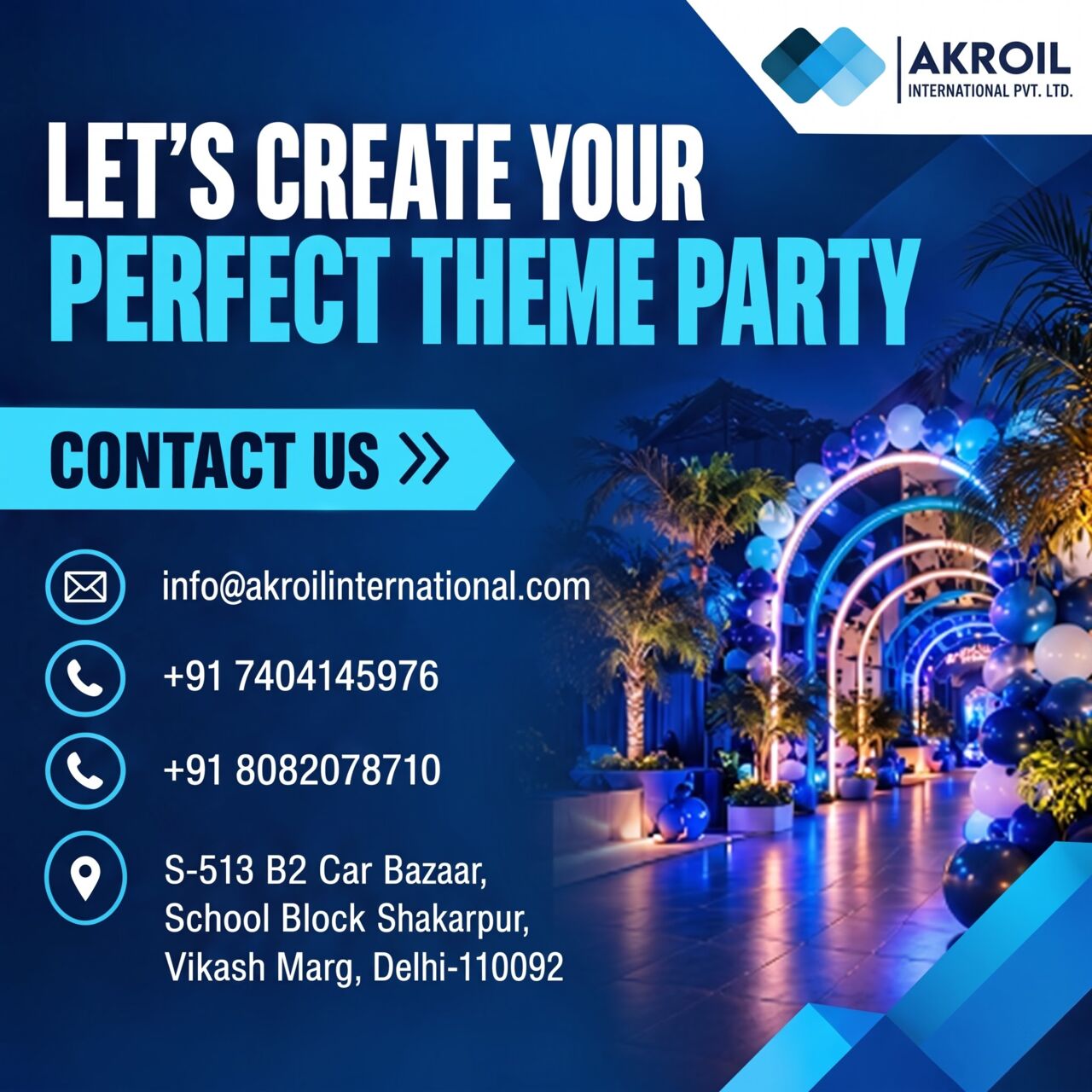 Laxmi Nagar, Events, Corporate Theme Party Management For Employee Engagement