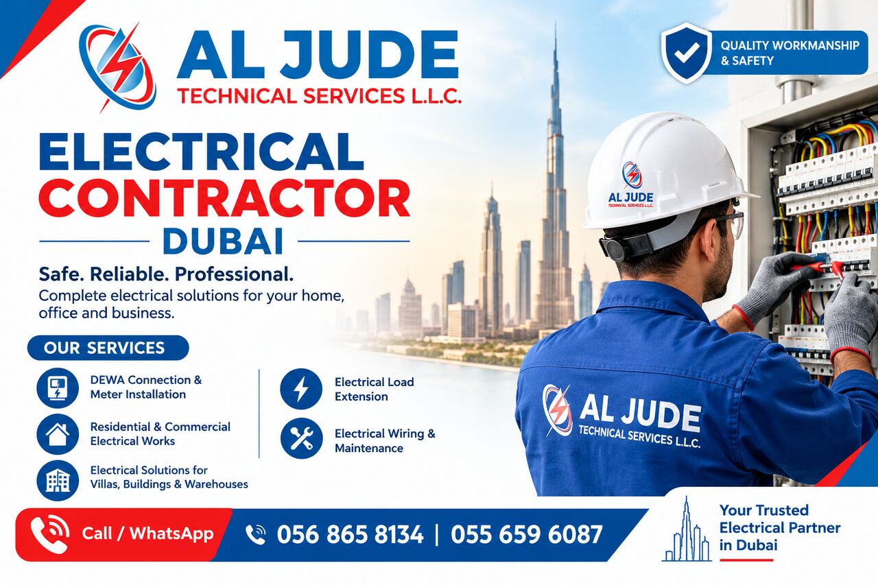 Karama, Technical, Electrical Contractor Dubai | Al Jude Technical Servies | 056 865 8134