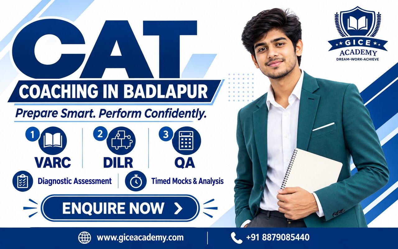 Mumbai, Education, CAT Coaching Classes In Badlapur | GICE Academy