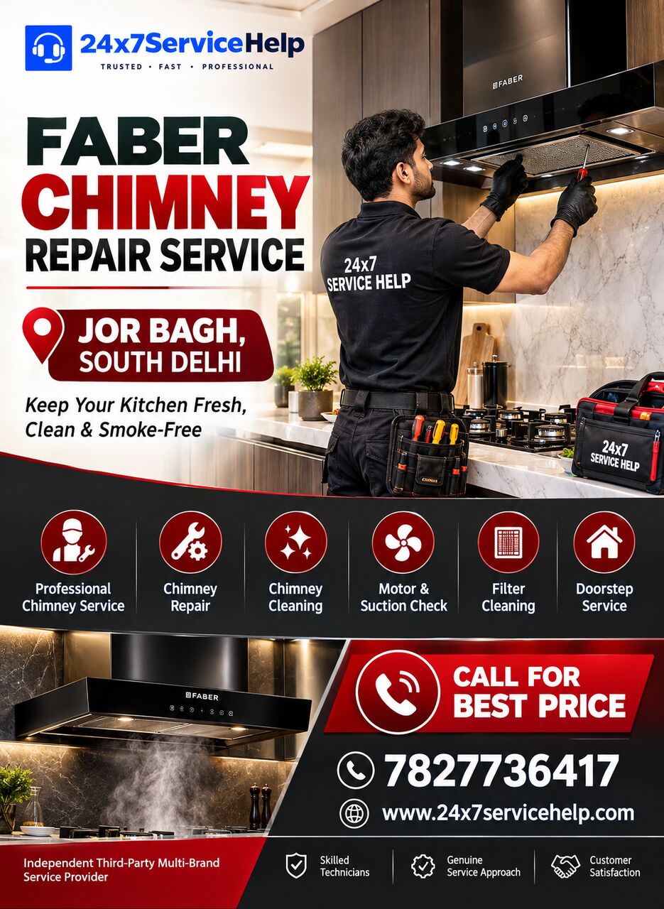 New Delhi, Appliance Repair, Professional Faber Chimney Repair Service At Your Doorstep
