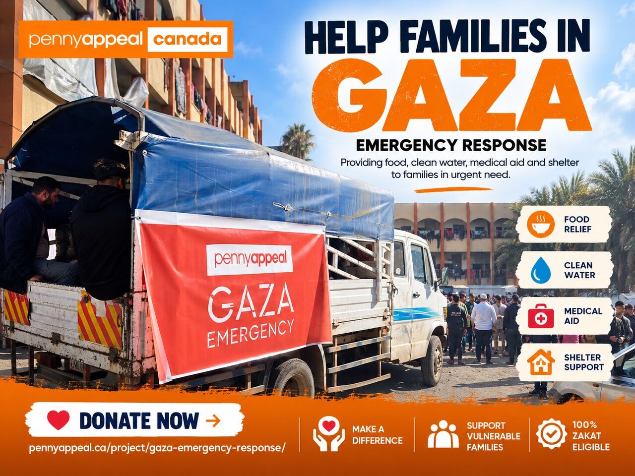 Toronto, Help, Donate To Gaza: Emergency Food, Water And Medical Aid