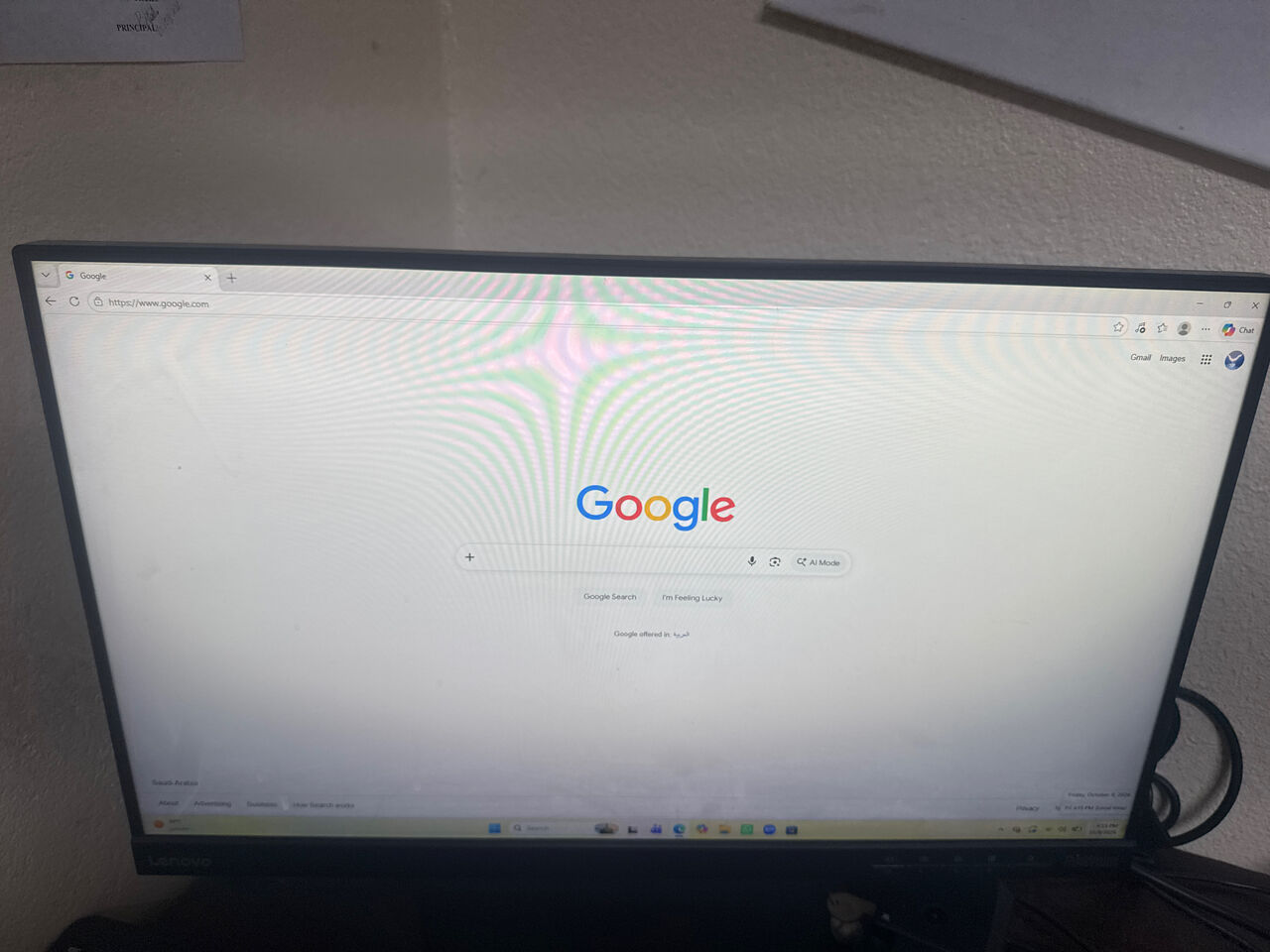 Jubail, Computers, SAR 400,  Lenovo Thinkvision Monitor With Wired Keyboard And Mouse