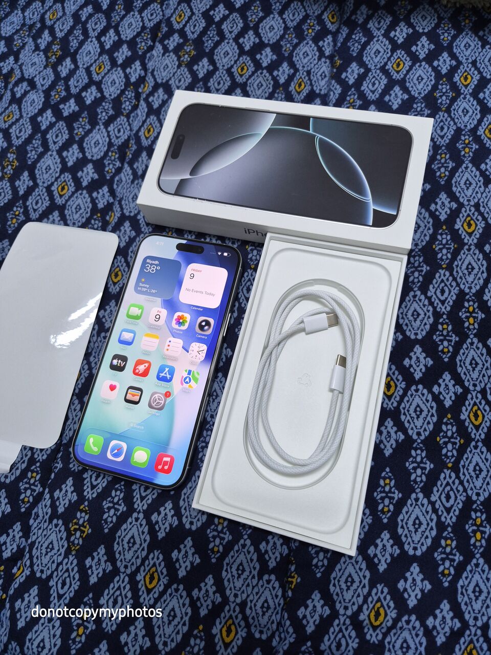 Al Rahmaniyah, Mobile Phones, SAR 3250,  IPhone 16 Pro Max 256gb White Titanium
