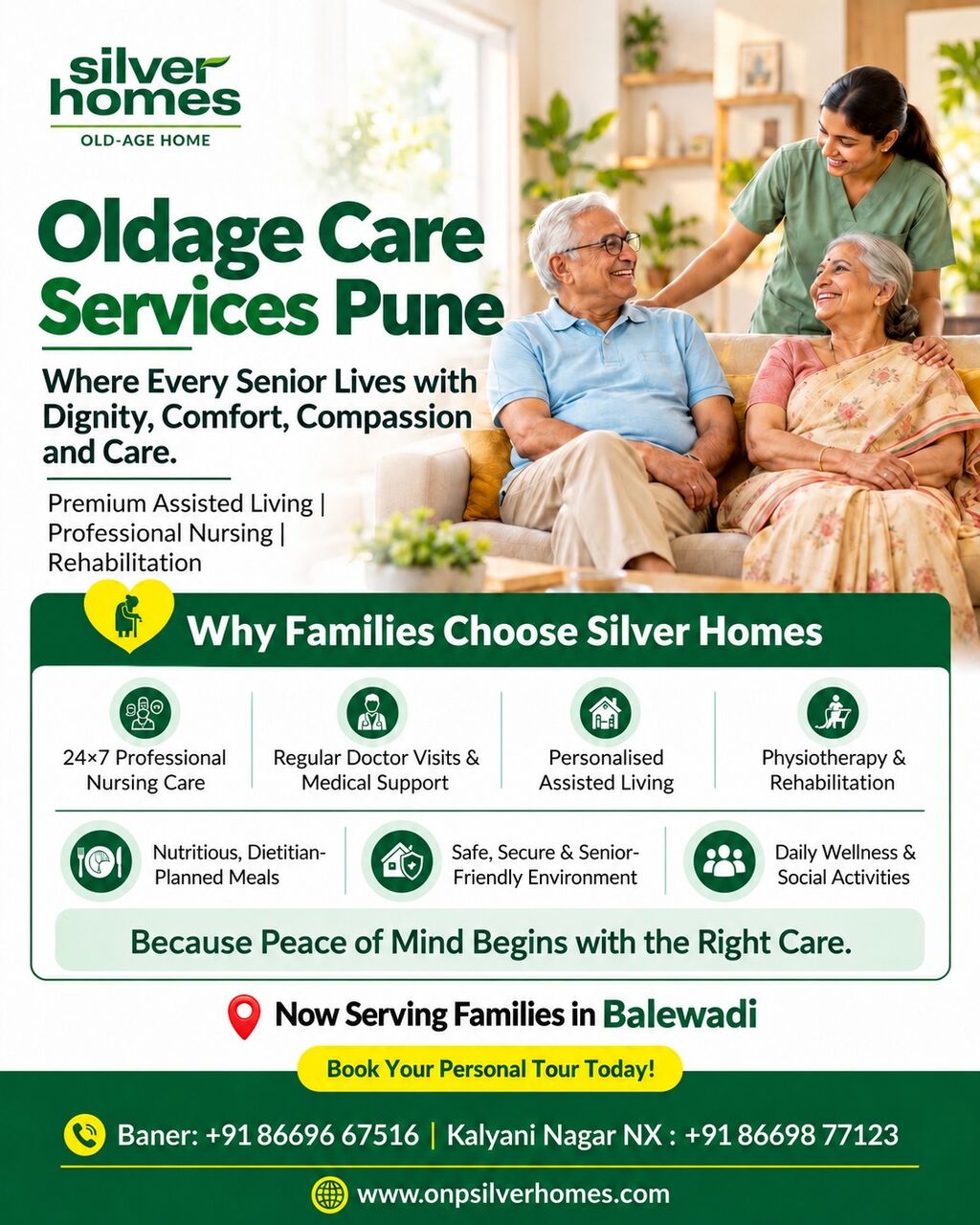 Pune, Elder Care, Old Age Home In Kalyani Nagar - ONP Silver Homes