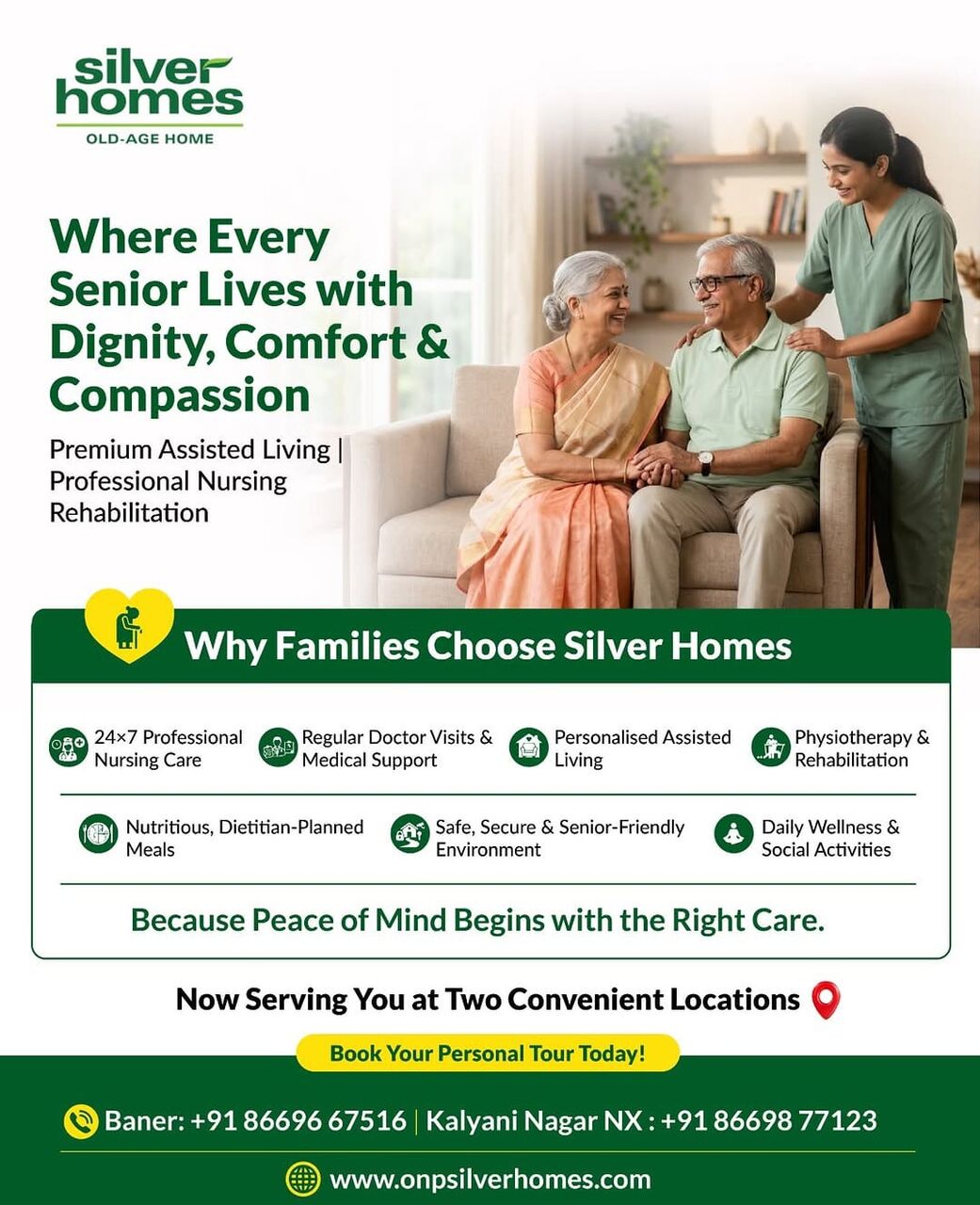 Pune, Elder Care, Old Age Home In Kalyani Nagar - ONP Silver Homes