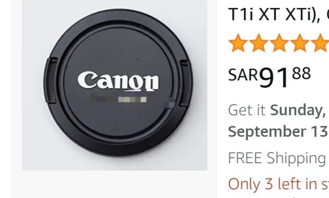 Jeddah, Photo & Video, SAR 245,  Original Canon Charger, Lens Cover And Eye Piece