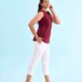 INR 1049,  Choose The Right White Pants For Women For Casual And Formal Looks At Go Colors