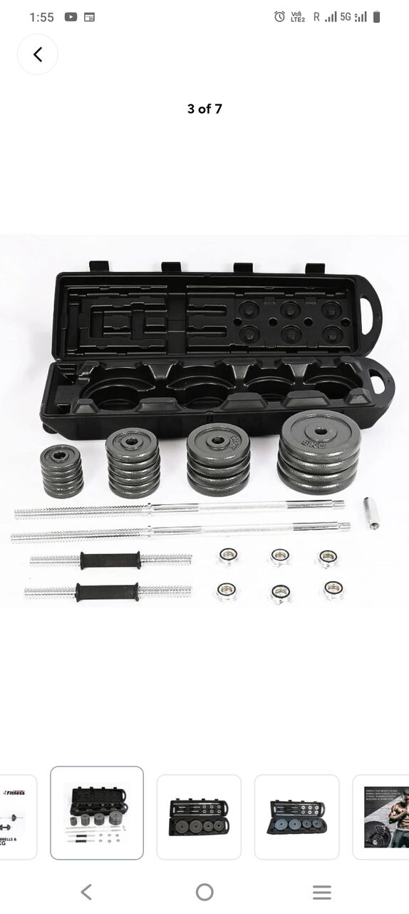 Riyadh, Appliances, SAR 300,  Gym Set (Dumpbell And Bar Set)