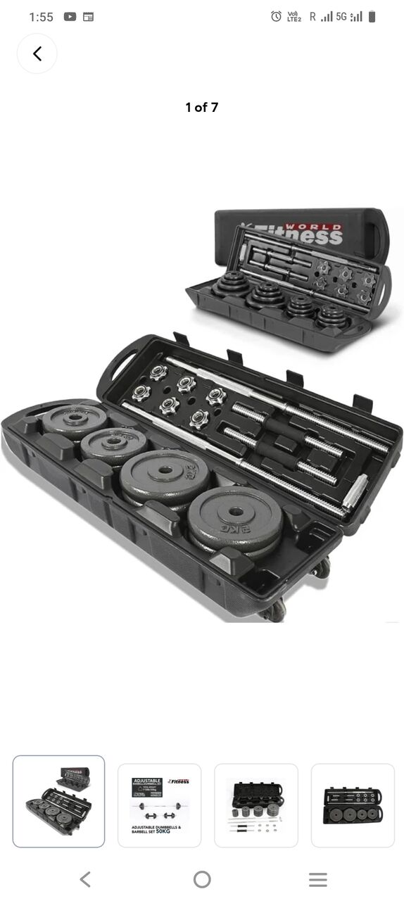 Riyadh, Appliances, SAR 300,  Gym Set (Dumpbell And Bar Set)