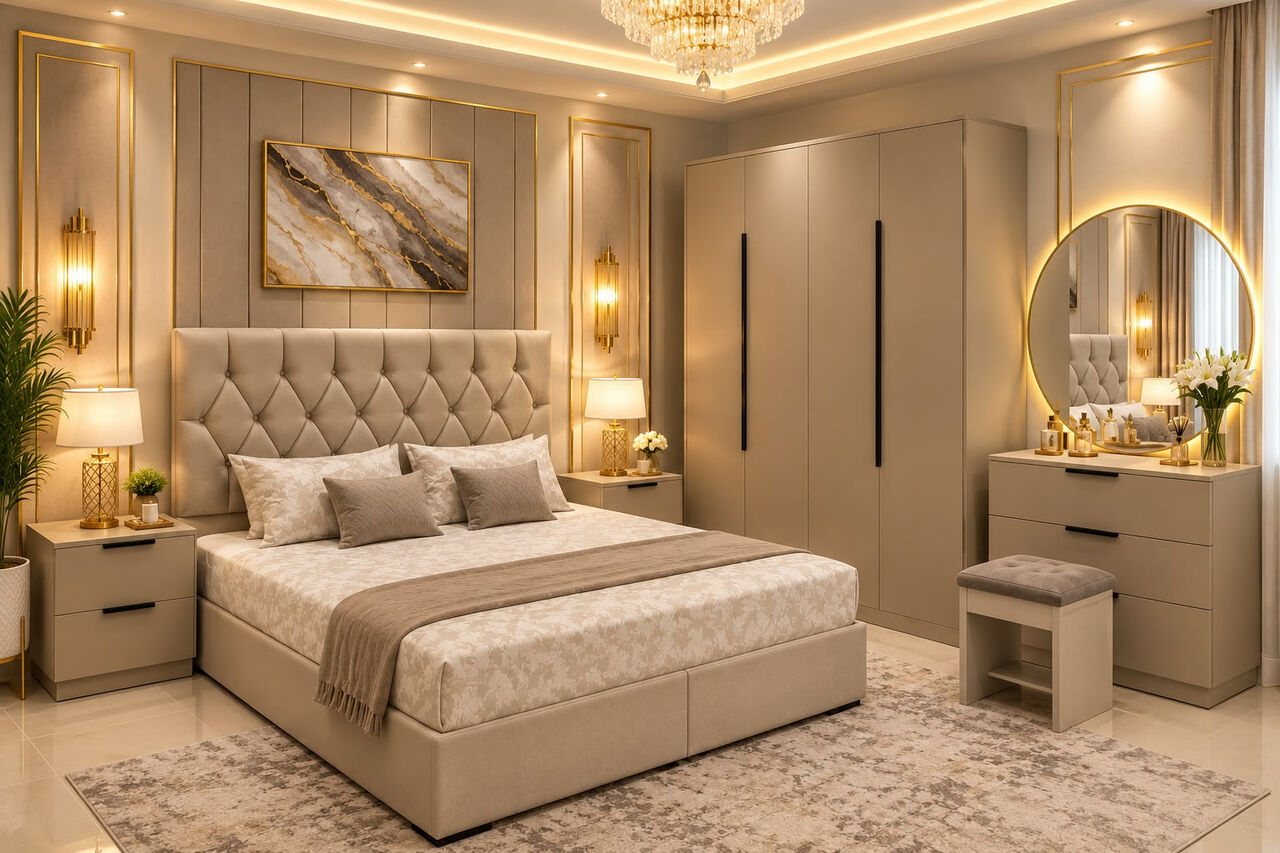 Jeddah, Furniture, SAR 8,  Spacious Bedroom Furniture Sets In Jeddah &ndash; Perfect For Oversize Comfort &lrm;0563022326