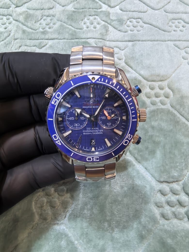 Riyadh, Watches, SAR 450,  Omega Seamaster Planet Ocean Chronograph (First Copy / High-Tier Replica) - Brand New In P