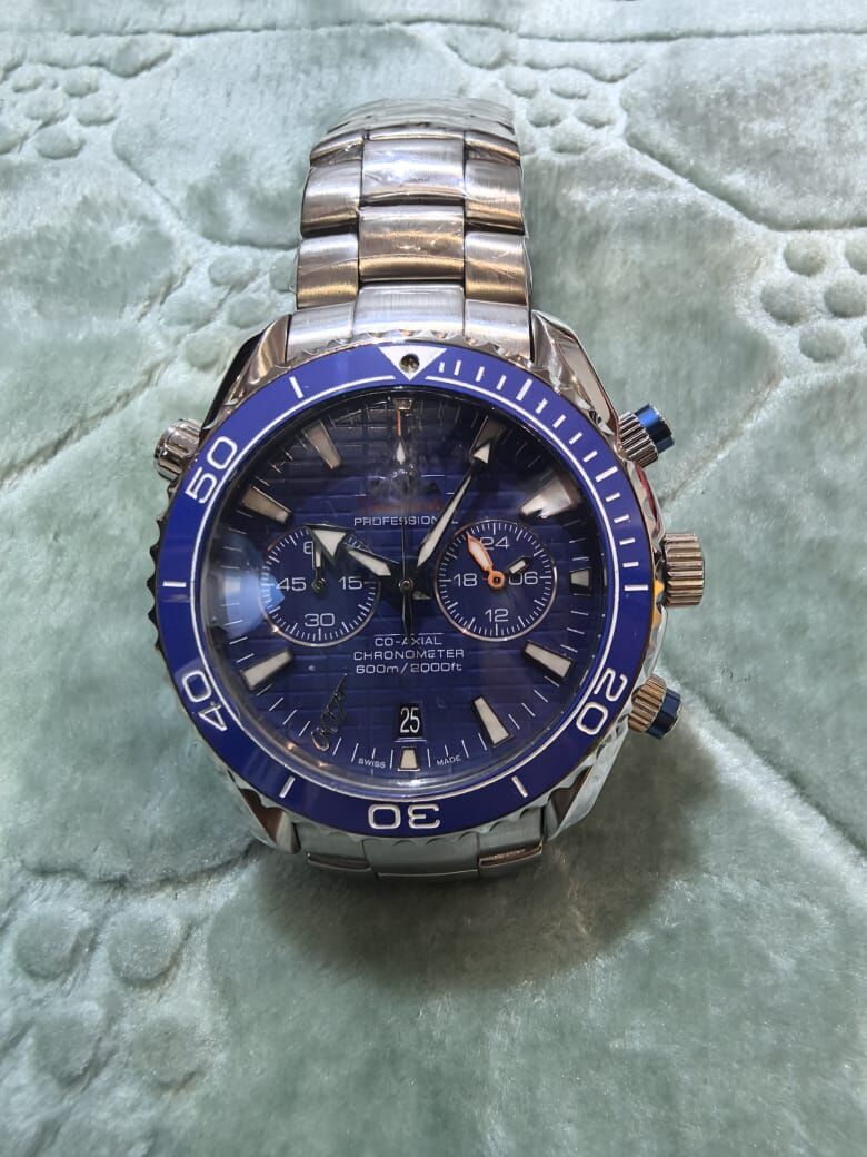 Riyadh, Watches, SAR 450,  Omega Seamaster Planet Ocean Chronograph (First Copy / High-Tier Replica) - Brand New In P