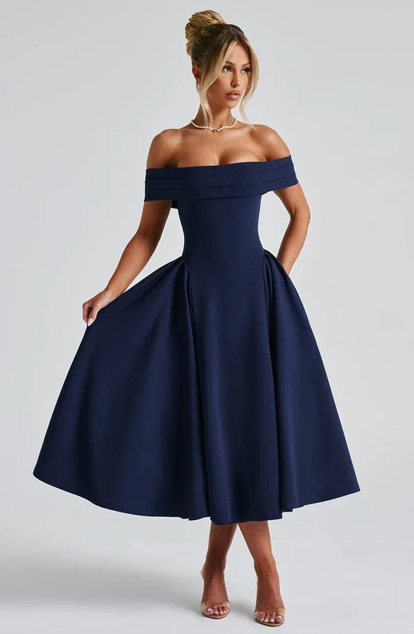 Los Angeles, Clothing & Accessories, USD 101,  Miranda Midi Dress By Revalline | Glamorous Evening Dresses
