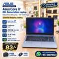 BHD 83,  ASUS Core I7 8th Gen Laptop 8GB RAM 256GB M.2 SSD Nvidia 2GB Graphics 15.6" FHD Display
