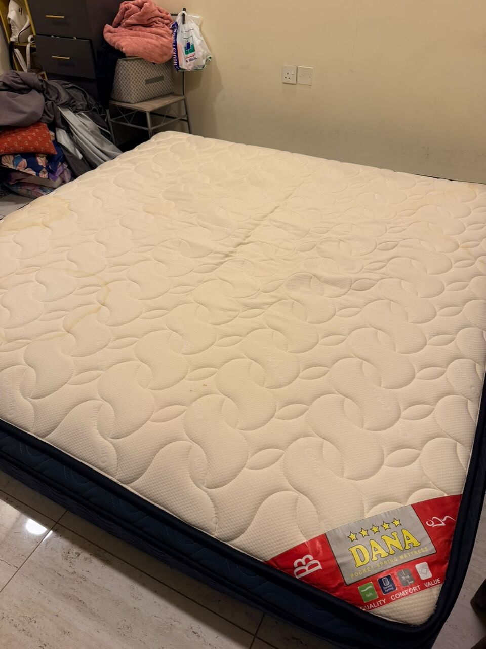 Adliya, Furniture, BHD 50,  Urgent Sale - Dana King Pocket Spring Mattress 200x200x30 Cm - Adliya