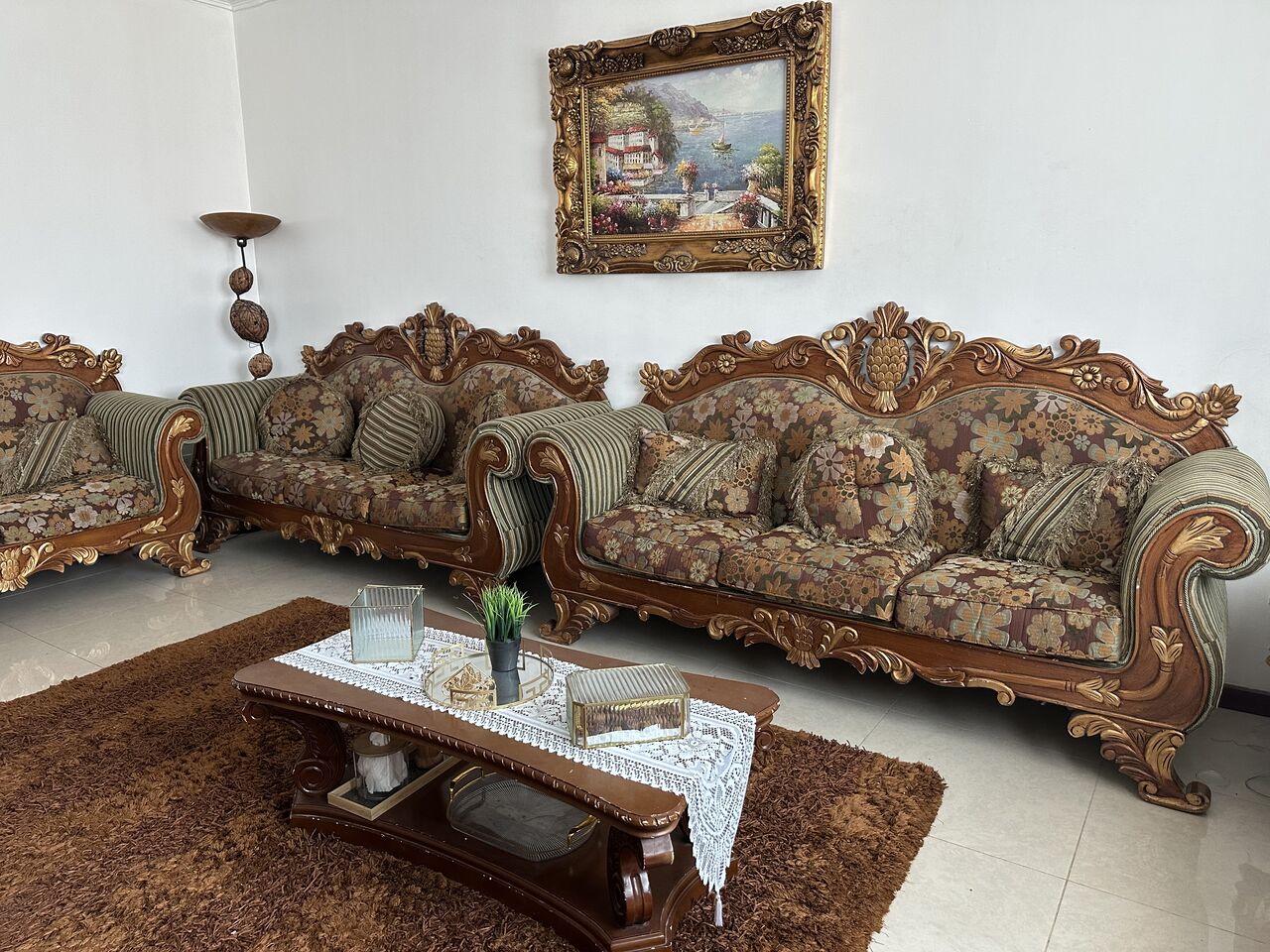 Khobar, Furniture, SAR 1200,  For Sale: Large Sofa Set (6 Pieces) 🛋️