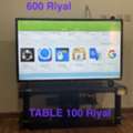 SAR 700,  Lcd 55&rdquo; Inch With Table