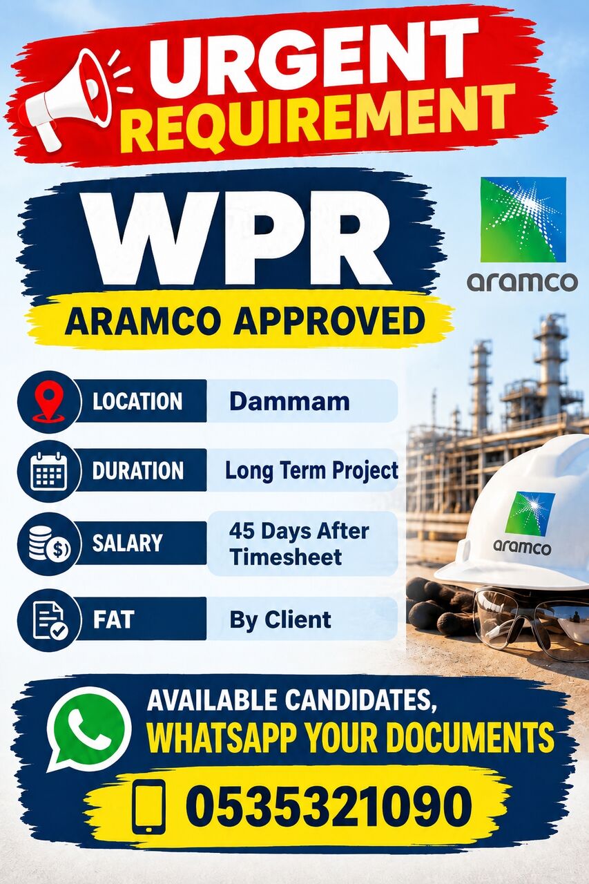 Riyadh, Jobs, Aramco Approved WPR