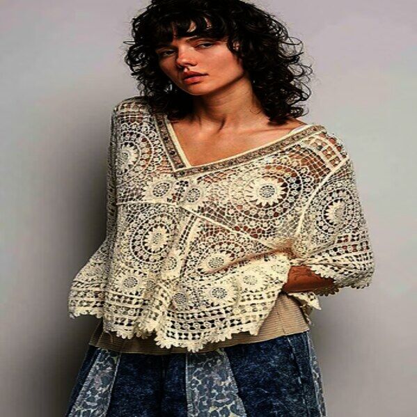 New York, Clothing & Accessories, USD 40,  Shop Boho Crochet Tops & Cardigans For Women