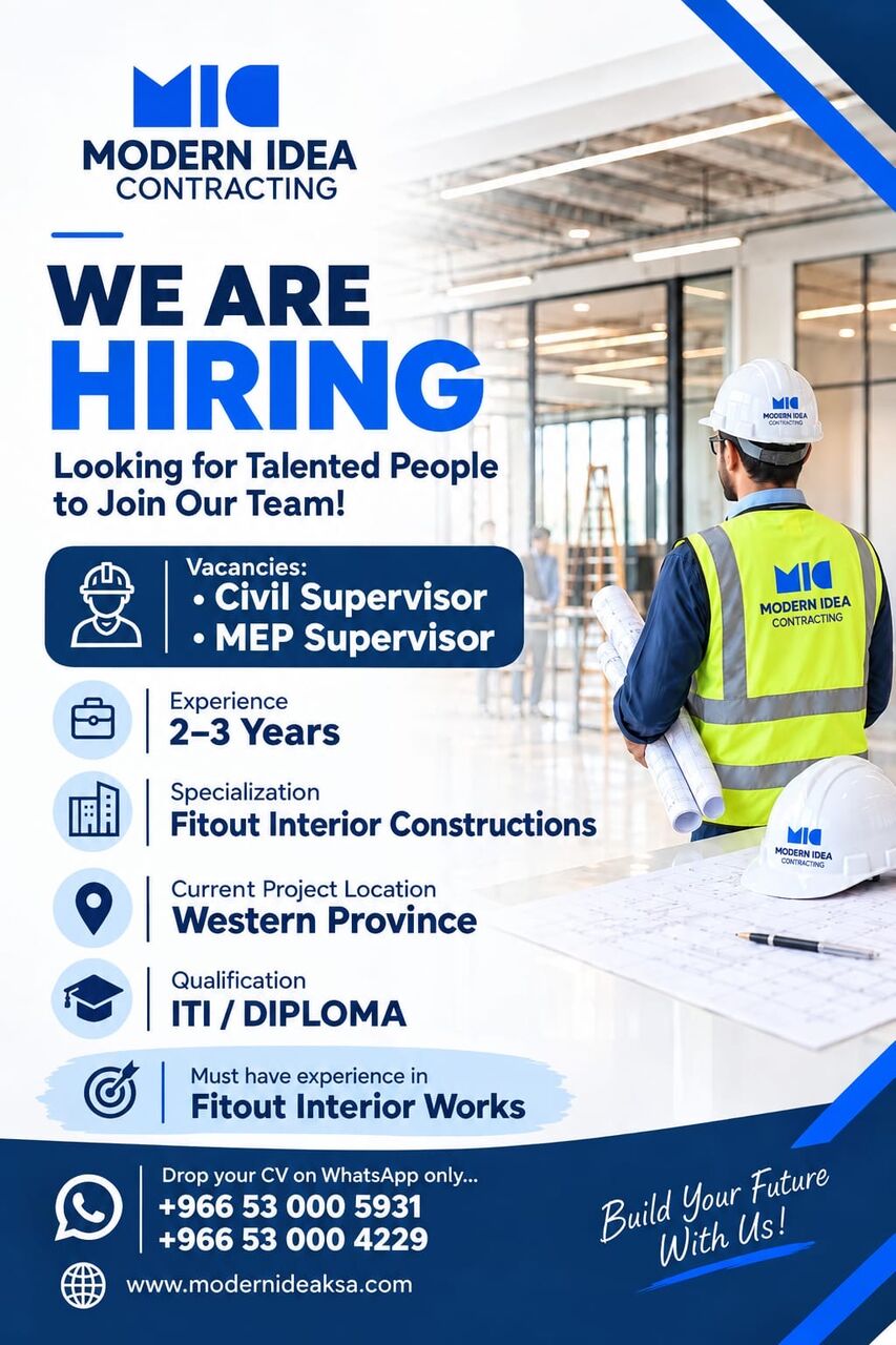 Jeddah, Jobs, Civil Site Engineer (Fitout & Architecture Work)