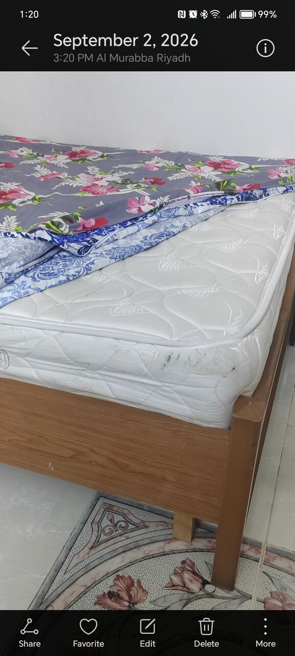 Riyadh, Furniture, SAR 300,  Bed With Mattress