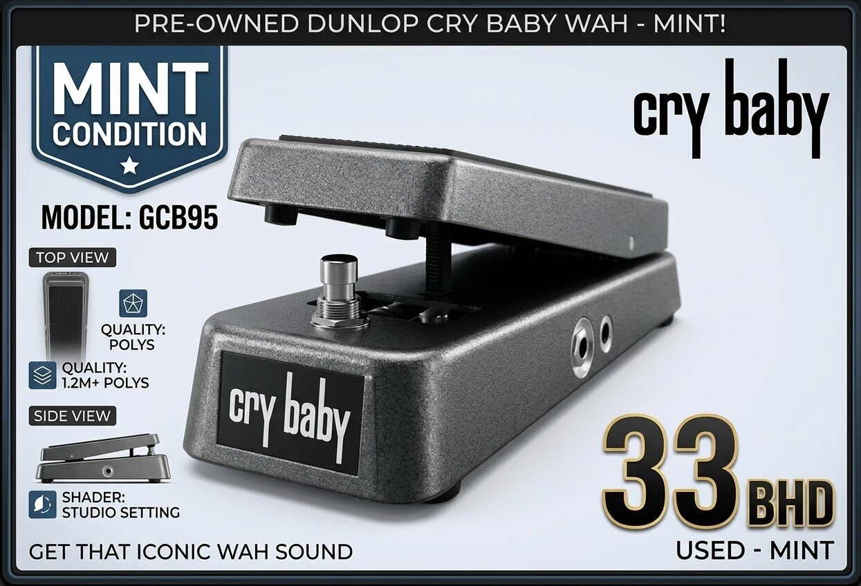 Manama, Musical Instruments, BHD 33,  Guitar Wah Pedal (dunlop Crybaby)