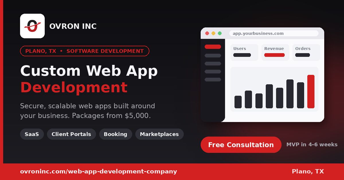 Austin, Computer, Web App Development Packages From $5,000: MVP To Enterprise