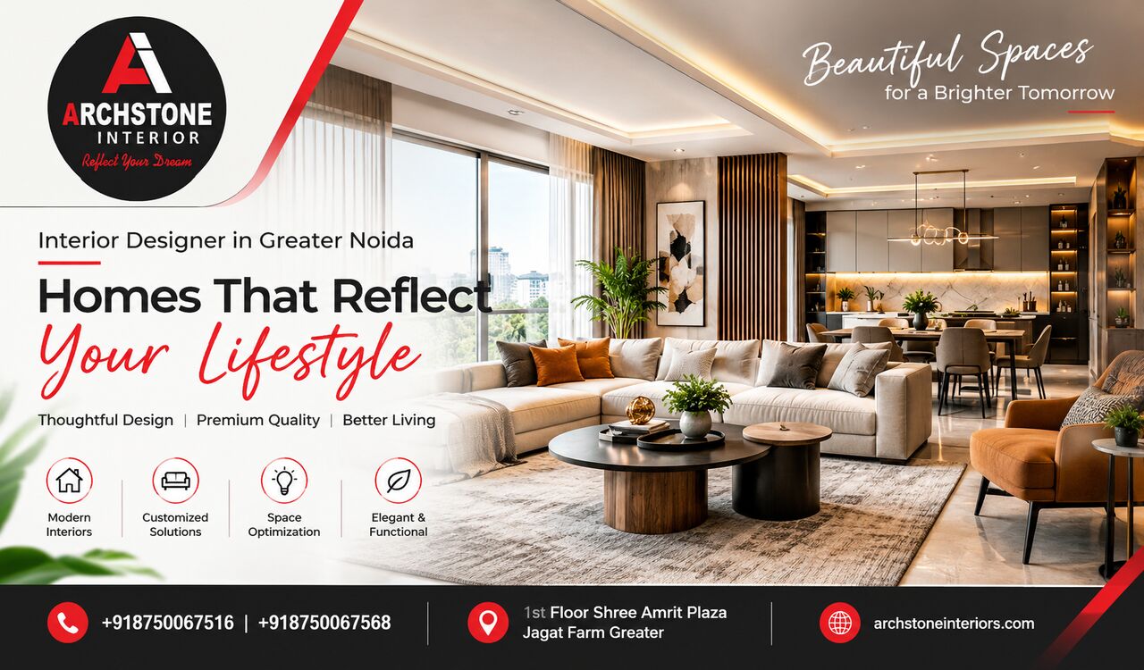 Greater Noida, Interior Design, Interior Designer In Greater Noida For Homes That Reflect Your Lifestyle