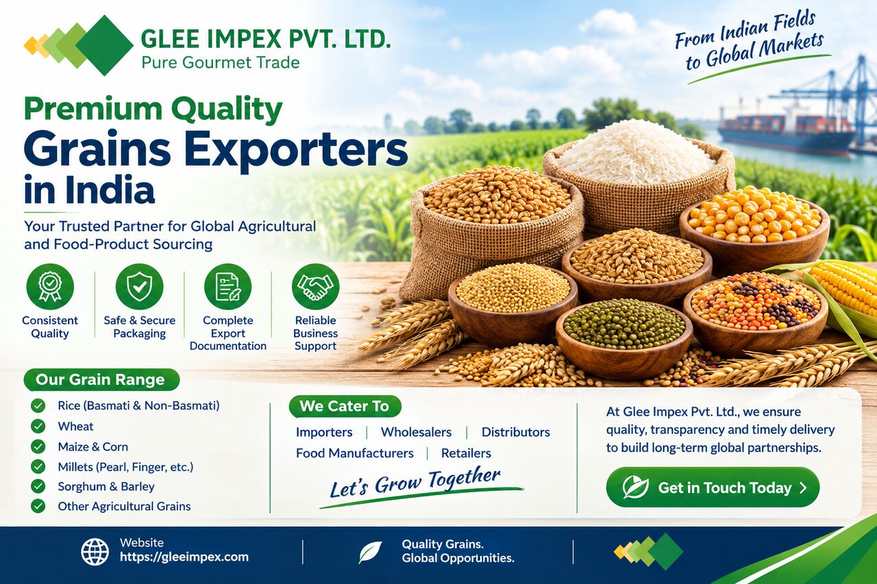 Mumbai, General, Premium Quality Grains Exporters In India &ndash; Glee Impex