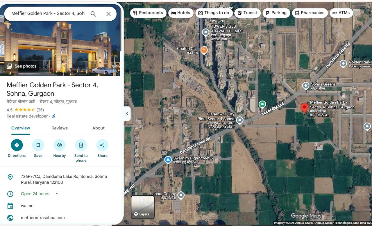 Gurgaon, Residential Plots, INR 21000000,  1143 Sq. Feet,  Residential Plot In Sohna At Golden Park Plot