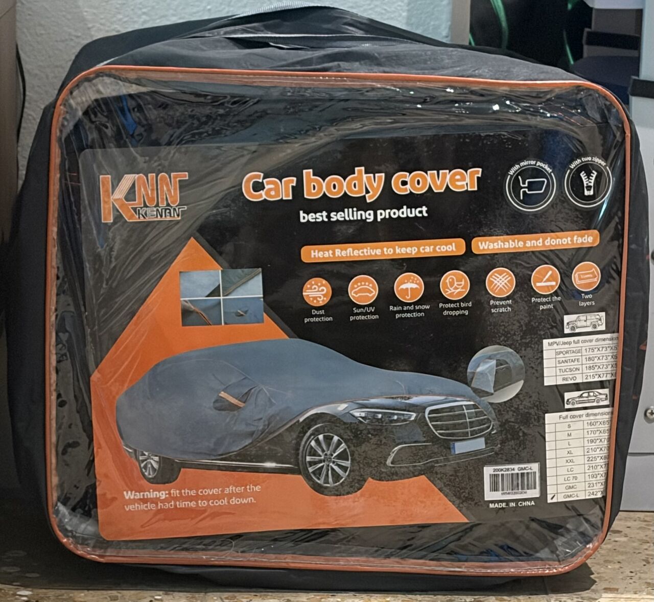 Riyadh, Materials, SAR 120,  Car Cover