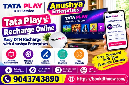 Chennai, Electronics, INR 3600,  Tata Play Service & Recharge In Villupuram | New Connection, HD Setup Box & DTH Support