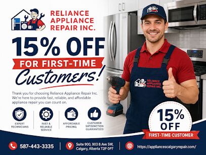 Calgary, Appliance Repair, Certified Appliance Repair Service In Calgary By Reliance Appliance Repair Inc